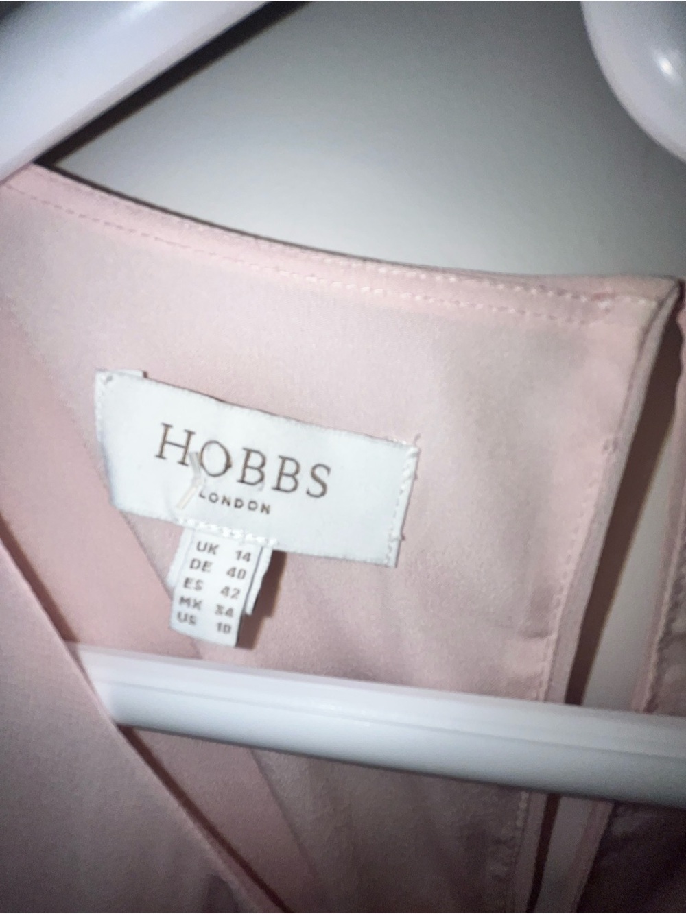 Hobbs London Floral Pink Sleeveless Midi Dress - Picture 4 of 5